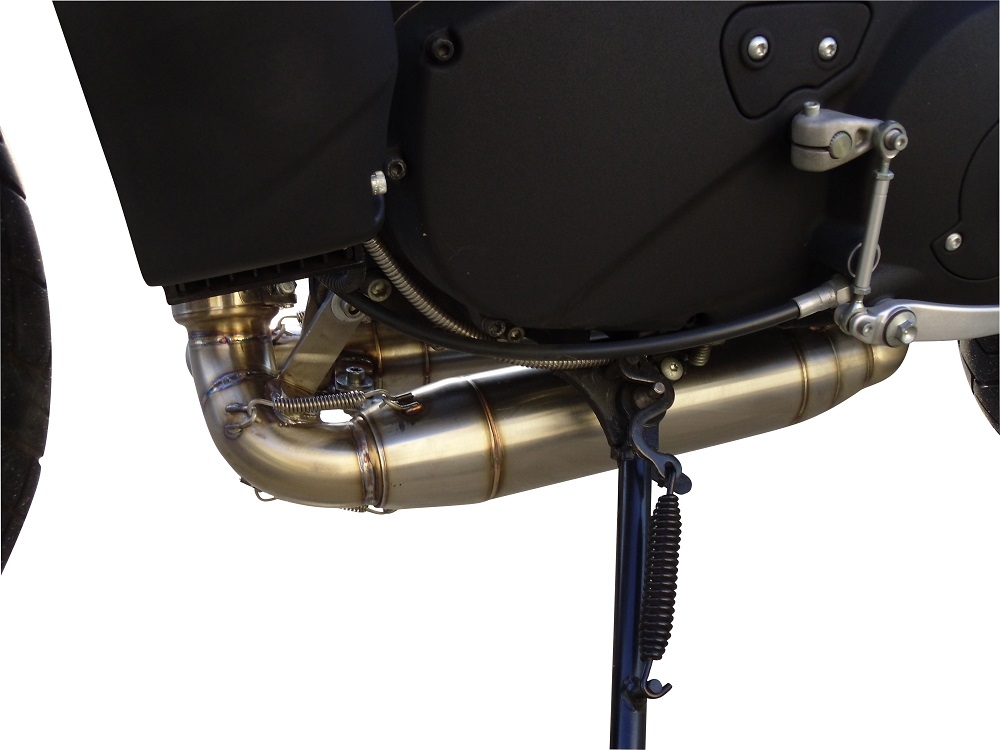 Escape compatible con Buell Xb 9 2003-2007, Deeptone Inox, Par de terminales de escape homologados, con db killer extraíbles y tubos de conexión específicos 