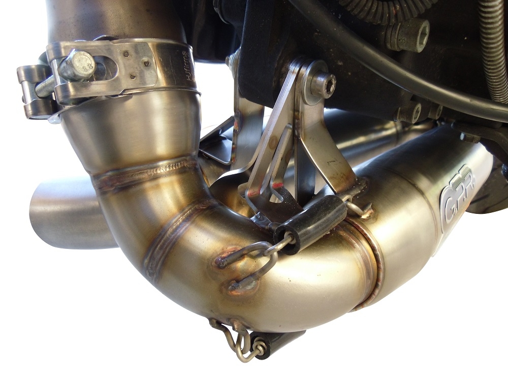 Escape compatible con Buell Xb 9 2003-2007, Deeptone Inox, Par de terminales de escape homologados, con db killer extraíbles y tubos de conexión específicos 