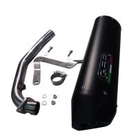 GPR escape compatible con  Honda Dylan 150 2000-2006, Furore Nero, Escape completo homologado y legal, incluido db killer extraíble 