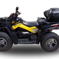Escape compatible con Can Am Outlander 800 R short chassis 2013-2015, Deeptone Atv, Escape legal, homologado, silenciador con db killer desmontable y tubo de conexión específico 