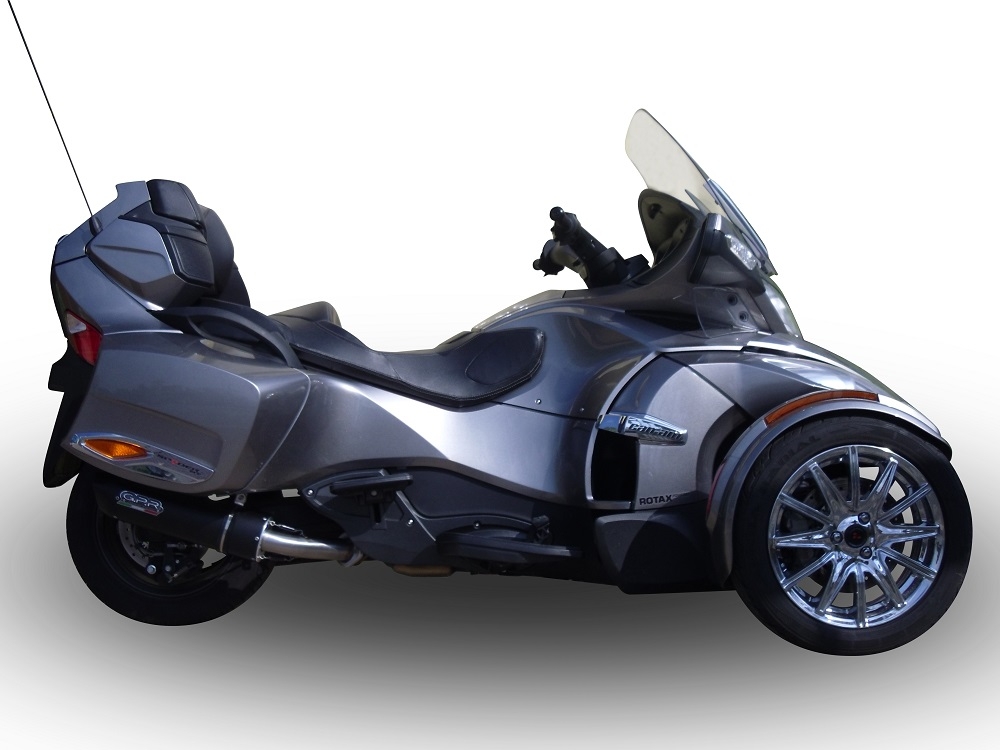 Escape compatible con Can Am Spyder 1000 Rs -RSs 2013-2016, Furore Poppy, Escape legal, homologado, silenciador con db killer desmontable y tubo de conexión específico 