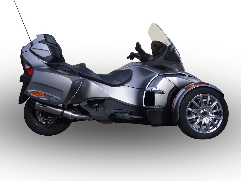 Escape compatible con Can Am Spyder 1000 St -Sts 2013-2016, Gpe Ann. titanium, Escape legal, homologado, silenciador con catalizador, db killer desmontable y tubo de conexión específico 