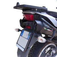Escape compatible con Aprilia Etv Caponord 1000 Rally 2001-2007, Furore Nero, Par de terminales de escape homologados, con db killer extraíbles y tubos de conexión específicos 