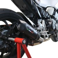 Escape compatible con Honda Cb 1000 R 2018-2020, Furore Nero, Escape racing, silenciador con tubo de conexion, articulo sin homologacion 