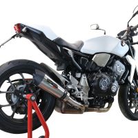 GPR escape compatible con  Honda Cb 1000 R  2018-2020, New Grand Prix Evo Titanium, Escape legal, homologado, silenciador con db killer desmontable y tubo de conexión específico 