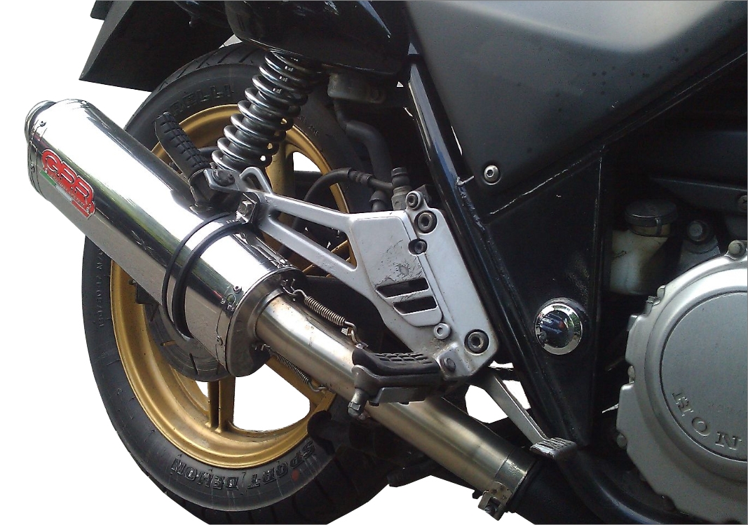 GPR escape compatible con  Honda Cb 500 - S 1993-2005, Trioval, Escape legal, homologado, silenciador con db killer desmontable y tubo de conexión específico 