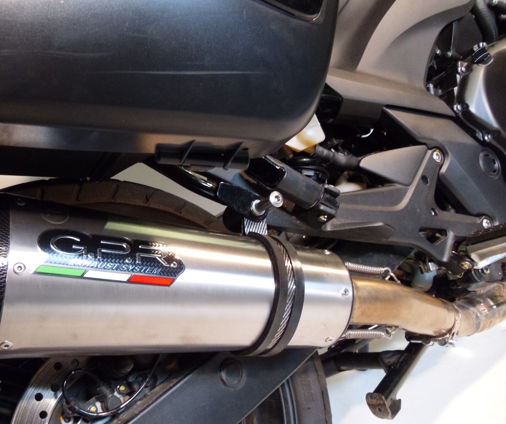 Escape compatible con Honda Cbf 1000 - ST 2010-2016, Satinox , Escape legal, homologado, silenciador con db killer desmontable y tubo de conexión específico 