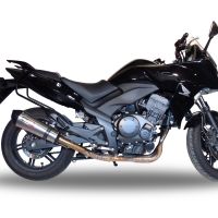 GPR escape compatible con  Honda Cbf 1000 - ST  2010-2016, New Grand Prix Evo Titanium, Escape legal, homologado, silenciador con db killer desmontable y tubo de conexión específico 