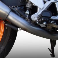 Escape compatible con Honda Cbr 125 R 2011-2016, Furore Nero, Escape completo homologado y legal,con catalizador incluido db killer extraíble 