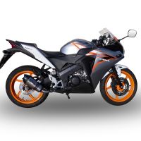 GPR escape compatible con  Honda Cbr 125 R 2011-2016, New Grand Prix Evo Titanium, Escape legal, homologado, silenciador con db killer desmontable y tubo de conexión específico 