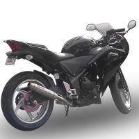 Escape compatible con Honda Cbr 250 R 2010-2014, Deeptone Inox, Escape legal, homologado, silenciador con catalizador, db killer desmontable y tubo de conexión específico 