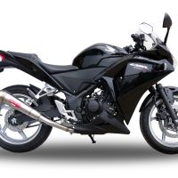 Escape compatible con Honda Cbr 250 R 2010-2014, Powercone Evo, Escape legal, homologado, silenciador con db killer desmontable y tubo de conexión específico 
