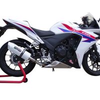 Escape compatible con Honda Cbr 500 R 2019-2022, Albus Evo4, Escape legal, homologado, silenciador con db killer desmontable y tubo de conexión específico 