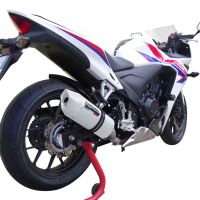 Escape compatible con Honda Cbr 500 R 2019-2022, Albus Evo4, Escape legal, homologado, silenciador con db killer desmontable y tubo de conexión específico 