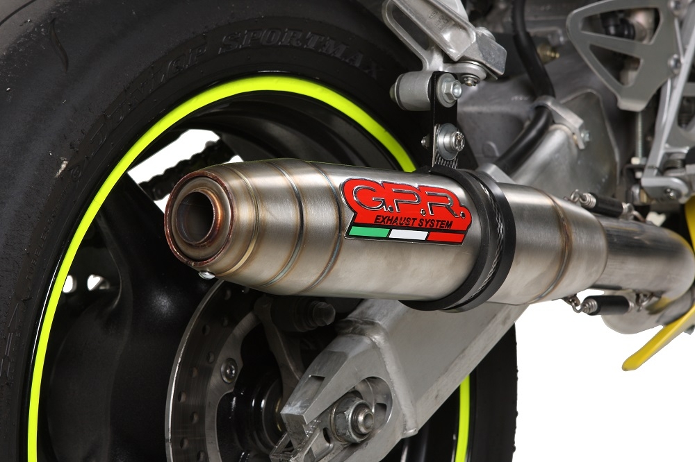 Escape compatible con Honda Cbr 600 F - Sport 2001-2007, Deeptone Inox, Escape legal, homologado, silenciador con catalizador, db killer desmontable y tubo de conexión específico 