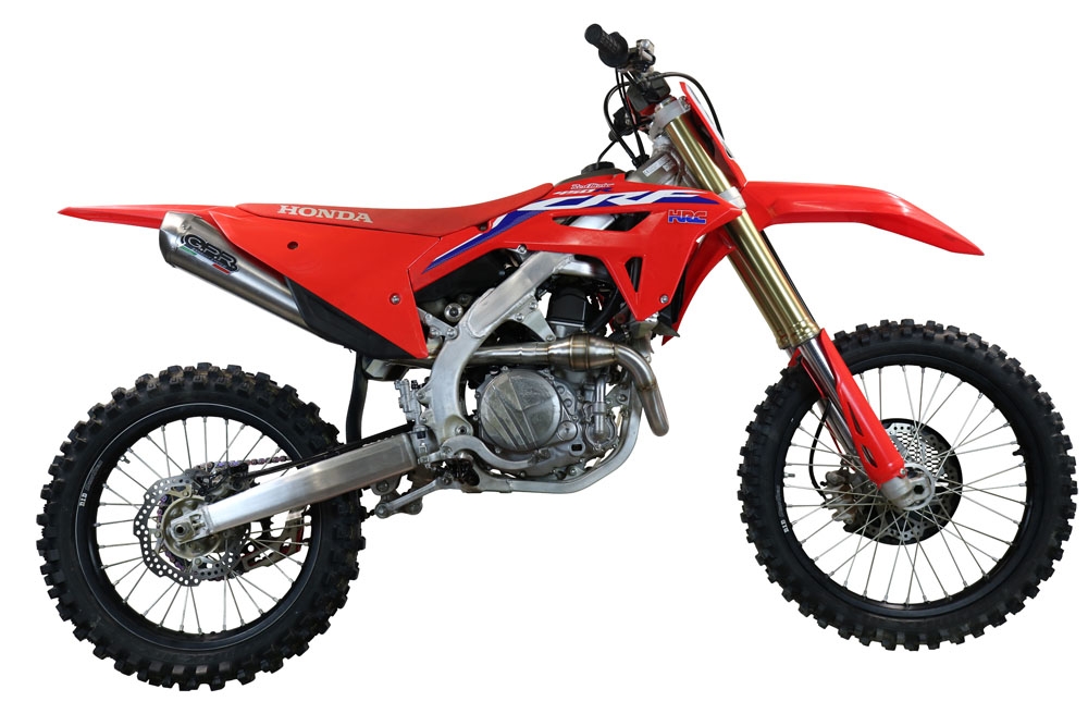 Escape compatible con Honda Crf 450 R-RX 2021-2025, Pentacross FULL Titanium, Escape completo racing, incluyendo colector y db killer desmontable, sin homologación 