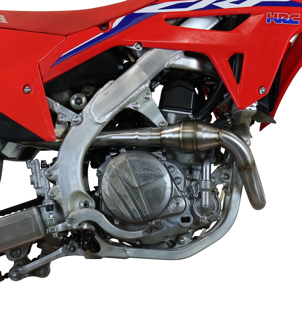 Escape compatible con Honda Crf 450 R-RX 2021-2025, Pentacross FULL Titanium, Escape completo racing, incluyendo colector y db killer desmontable, sin homologación 