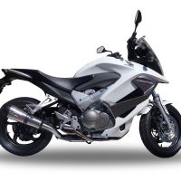 Escape compatible con Honda Crossrunner 800 Vfr 800 X 2011-2014, Gpe Ann. titanium, Escape legal, homologado, silenciador con db killer desmontable y tubo de conexión específico 