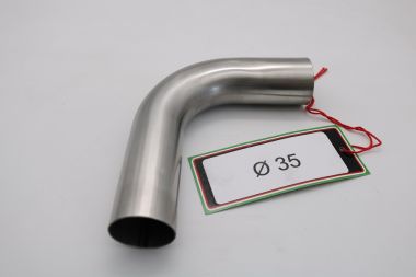 Escape compatible con Cafè Racer Cafè Racer 1980-2021, Curva inox - Inox Curve Diam 35, Curva Diam.35 