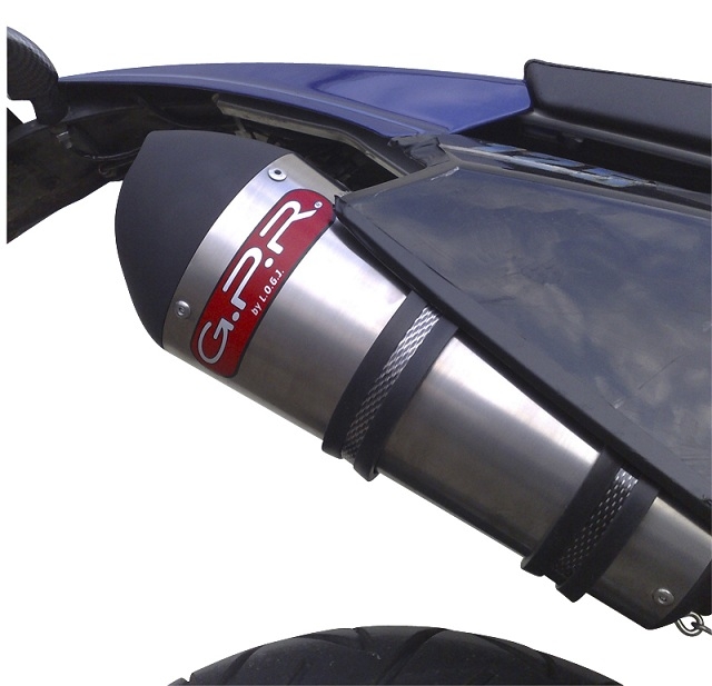 Escape compatible con Derbi Cross City 125 2007-2012, Gpe Ann. titanium, Escape legal, homologado, silenciador con catalizador, db killer desmontable y tubo de conexión específico 