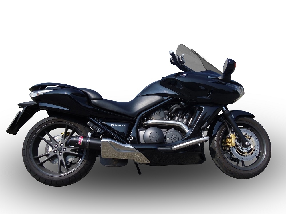 Escape compatible con Honda Dn-01 2008-2010, Furore Nero, Escape legal, homologado, silenciador con db killer desmontable y tubo de conexión específico 