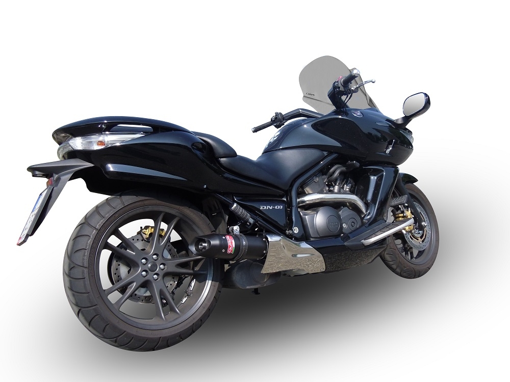 Escape compatible con Honda Dn-01 2008-2010, Furore Nero, Escape legal, homologado, silenciador con db killer desmontable y tubo de conexión específico 