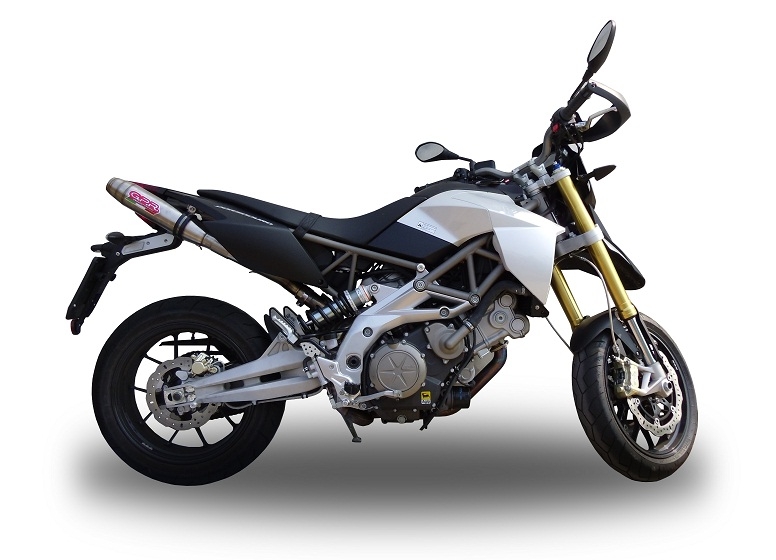 Escape compatible con Aprilia Dorsoduro 900 2017-2020, Deeptone Inox, Doble escape racing, con tubos de conexión, artículo sin homologación 
