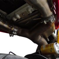 GPR escape compatible con  Aprilia Dorsoduro 1200 2011-2016, New Grand Prix Evo Titanium, Par de terminales de escape homologados, con db killer extraíbles y tubos de conexión específicos 