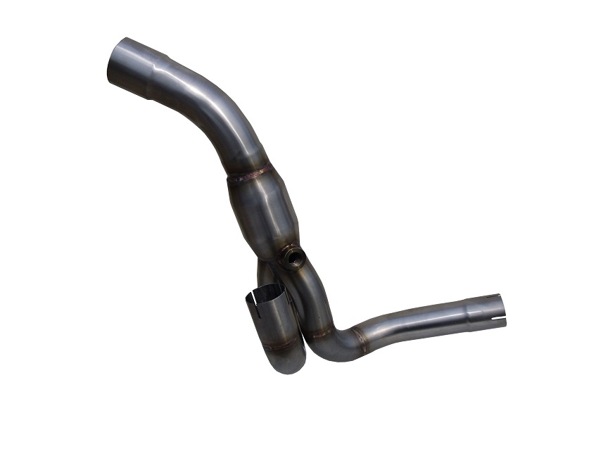 Escape compatible con Aprilia Dorsoduro 750 2008-2016, Decatalizzatore, Tubo supresor de catalizador 