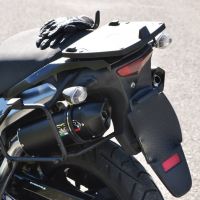 Escape compatible con Kawasaki Klv 1000 2004-2007, Furore Nero, Par de terminales de escape homologados, con db killer extraíbles y tubos de conexión específicos 