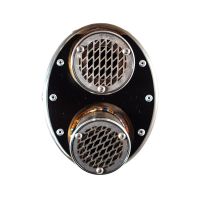 Escape compatible con Benelli Trk 702 2023-2024, Dual Inox, Escape legal, homologado, silenciador con db killer desmontable y tubo de conexión específico 