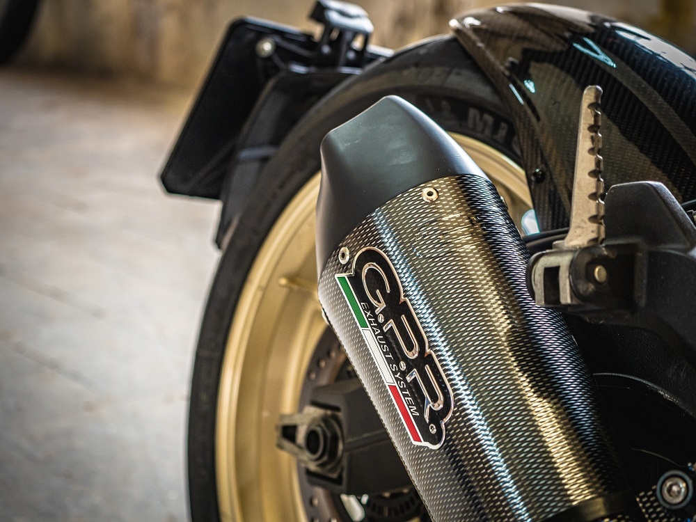 Escape compatible con Ducati Scrambler 800 2015-2016, Gpe Ann. Poppy, Escape legal, homologado, silenciador con catalizador, db killer desmontable y tubo de conexión específico 