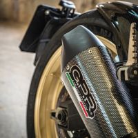 Escape compatible con Ducati Scrambler 800 2015-2016, Gpe Ann. Poppy, Escape legal, homologado, silenciador con catalizador, db killer desmontable y tubo de conexión específico 