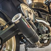 Escape compatible con Ducati Scrambler 800 2015-2016, M3 Black Titanium, Escape legal, homologado, silenciador con db killer desmontable y tubo de conexión específico 