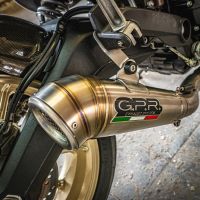 Escape compatible con Ducati Scrambler 800 2017-2020, Powercone Evo, Escape legal, homologado, silenciador con catalizador, db killer desmontable y tubo de conexión específico 