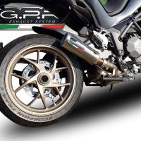 GPR escape compatible con  Ducati Multistrada 1260 2018-2020, M3 Titanium Natural, Escape legal, homologado, silenciador con db killer desmontable y tubo de conexión específico 