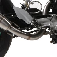 Escape compatible con Ktm Duke 200 2012-2020, Deeptone Inox, Escape racing, silenciador con tubo de conexion, articulo sin homologacion 