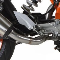 GPR escape compatible con  Ktm Duke 390 2013-2016, New Grand Prix Evo Titanium, Escape homologado, legal, con db killer extraíble, tubo de conexión y catalizador 