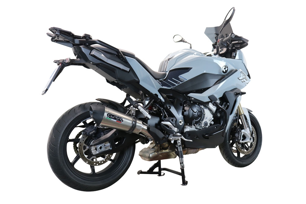 Escape compatible con Bmw S 1000 XR -M 2020-2025, GP Evo4 Titanium, Escape legal, homologado, silenciador con db killer desmontable y tubo de conexión específico 