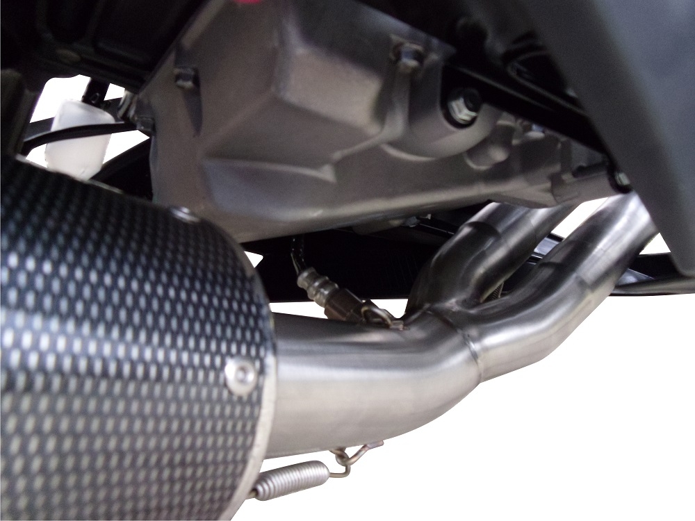 GPR escape compatible con  Kawasaki Er 6 N - F  2012-2016, New Grand Prix Evo Poppy, Escape completo homologado y legal,con catalizador incluido db killer extraíble 