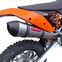 Escape compatible con Husaberg FE 350 2013-2014, Gpe Ann. titanium, Escape legal, homologado, silenciador con db killer desmontable y tubo de conexión específico 