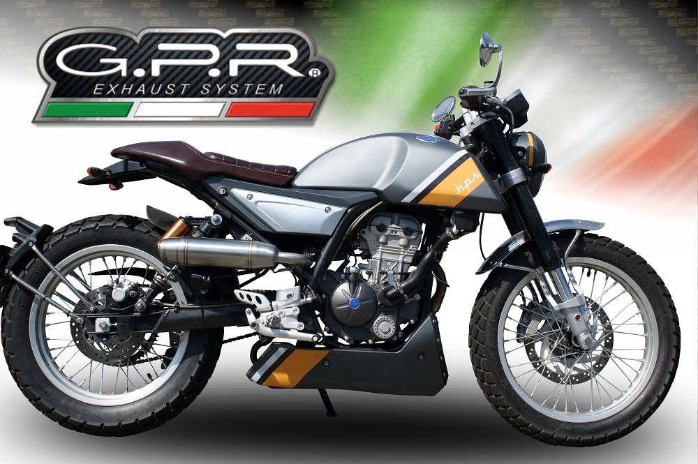 Escape compatible con F.B. Mondial Hps 125 2018-2020, Deeptone Inox, Escape racing, linea completa, suministrado con colector especifico, articulo sin homologacion 