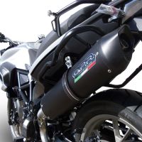 Escape compatible con Bmw F 700 Gs 2011-2015, Furore Nero, Escape legal, homologado, silenciador con db killer desmontable y tubo de conexión específico 