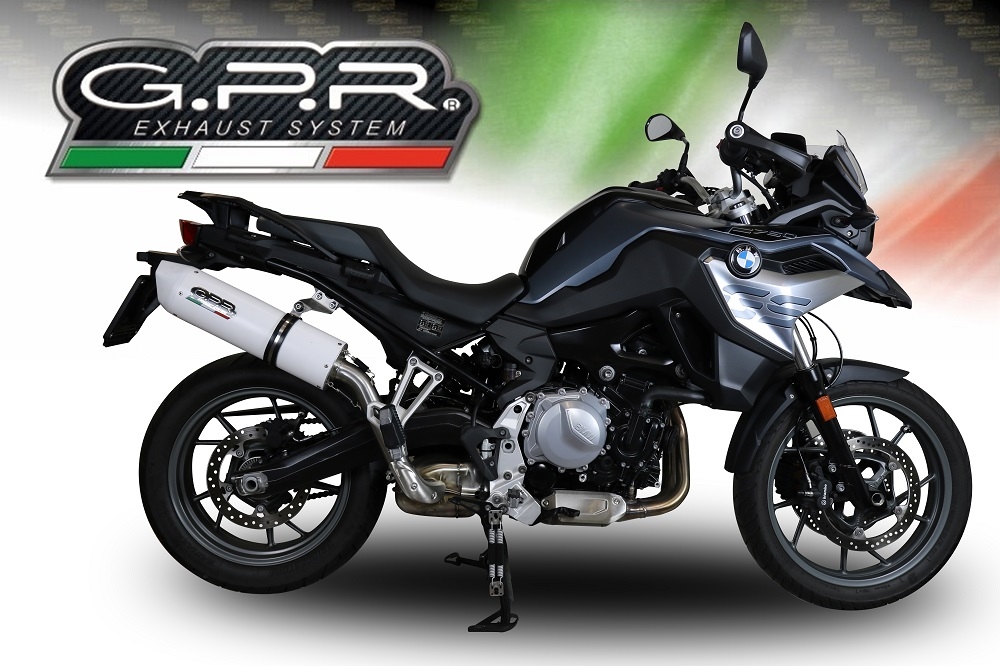 Escape compatible con Bmw F 750 Gs 2021-2024, Albus Evo4, Escape legal, homologado, silenciador con db killer desmontable y tubo de conexión específico 