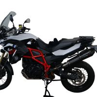 Escape compatible con Bmw F 800 GS Adventure 2016-2018, GP Evo4 Black Titanium, Escape legal, homologado, silenciador con db killer desmontable y tubo de conexión específico 