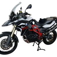 Escape compatible con Bmw F 800 GS Adventure 2016-2018, GP Evo4 Black Titanium, Escape legal, homologado, silenciador con db killer desmontable y tubo de conexión específico 