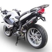 Escape compatible con Bmw F 800 Gt 2017-2019, Furore Evo4 Nero, Escape legal, homologado, silenciador con db killer desmontable y tubo de conexión específico 