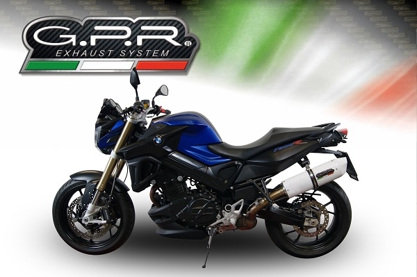 Escape compatible con Bmw F 800 R 2015-2016, Albus Ceramic, Escape legal, homologado, silenciador con db killer desmontable y tubo de conexión específico 