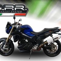 Escape compatible con Bmw F 800 R 2015-2016, Albus Ceramic, Escape legal, homologado, silenciador con db killer desmontable y tubo de conexión específico 