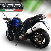 Escape compatible con Bmw F 800 R 2015-2016, Albus Ceramic, Escape legal, homologado, silenciador con db killer desmontable y tubo de conexión específico 
